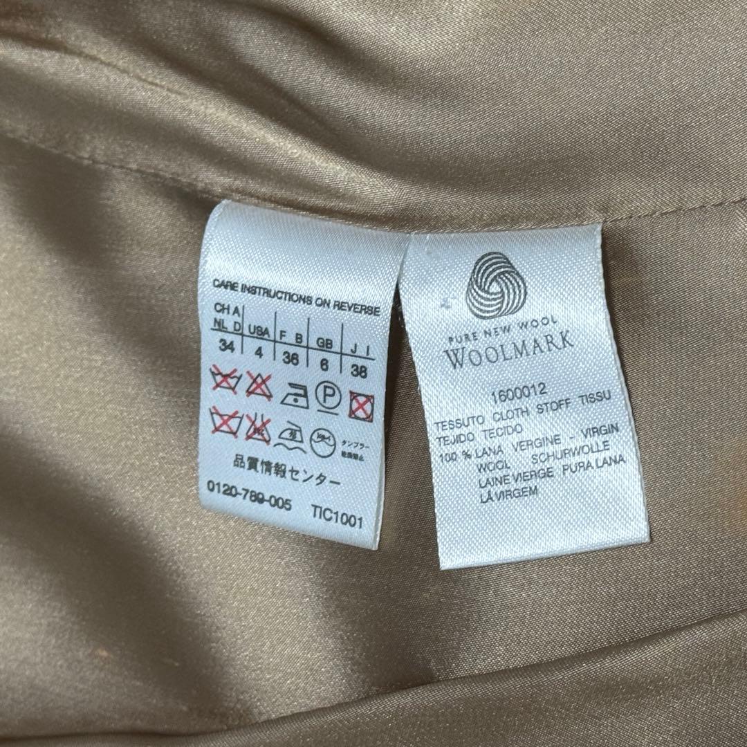 Max Maraマックマーラ　チェスターコート　ダブルブレスト　キャメル　ウール