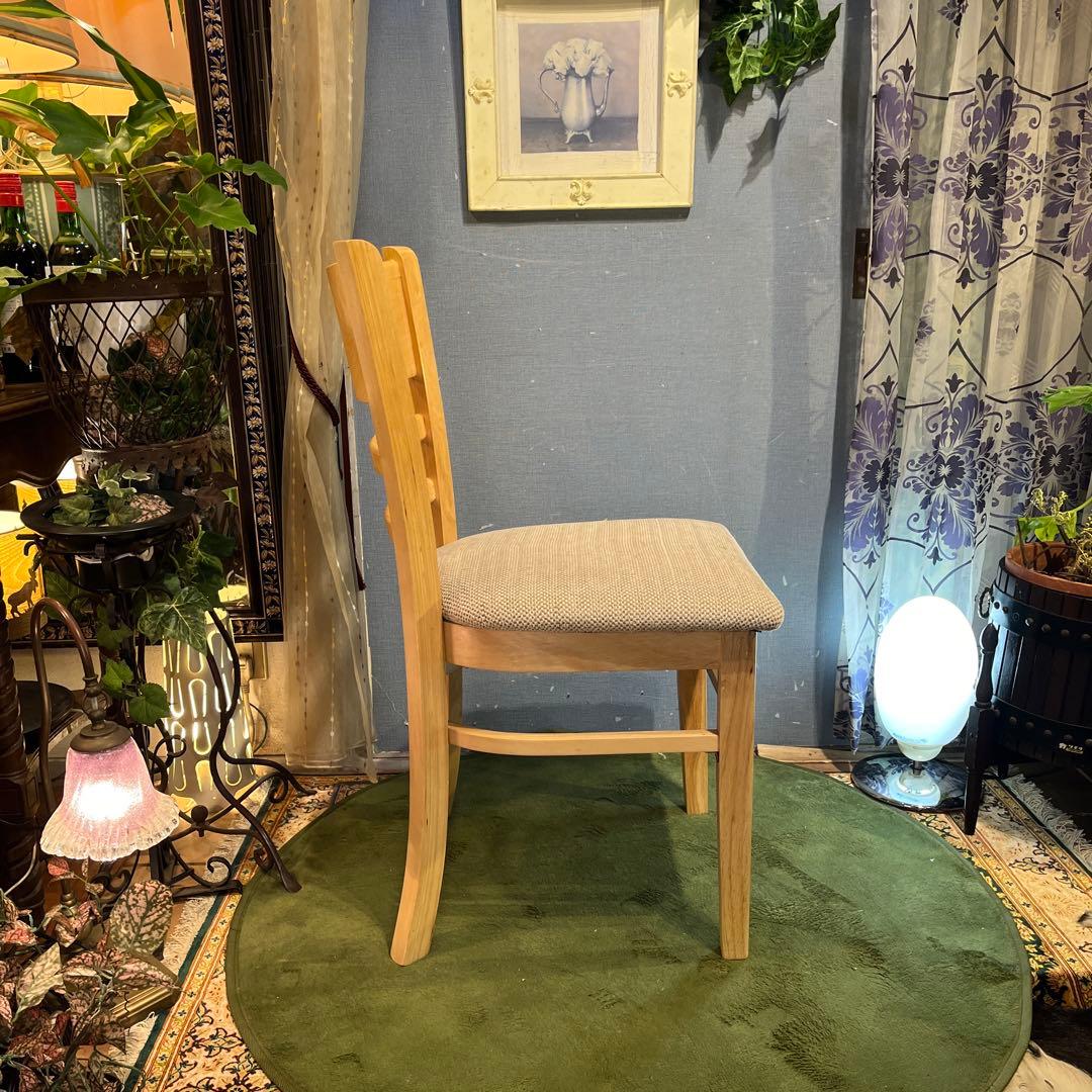 Sale L０　２脚セット　ナチュラルウッド　　ブークレ　ダイニングチェア