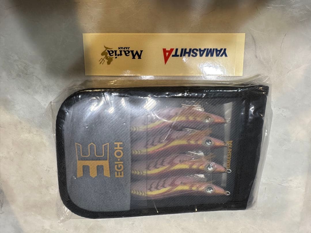 ヤマシタ　エギ王K 3.5号 カジメブラウン4本セット ステッカー