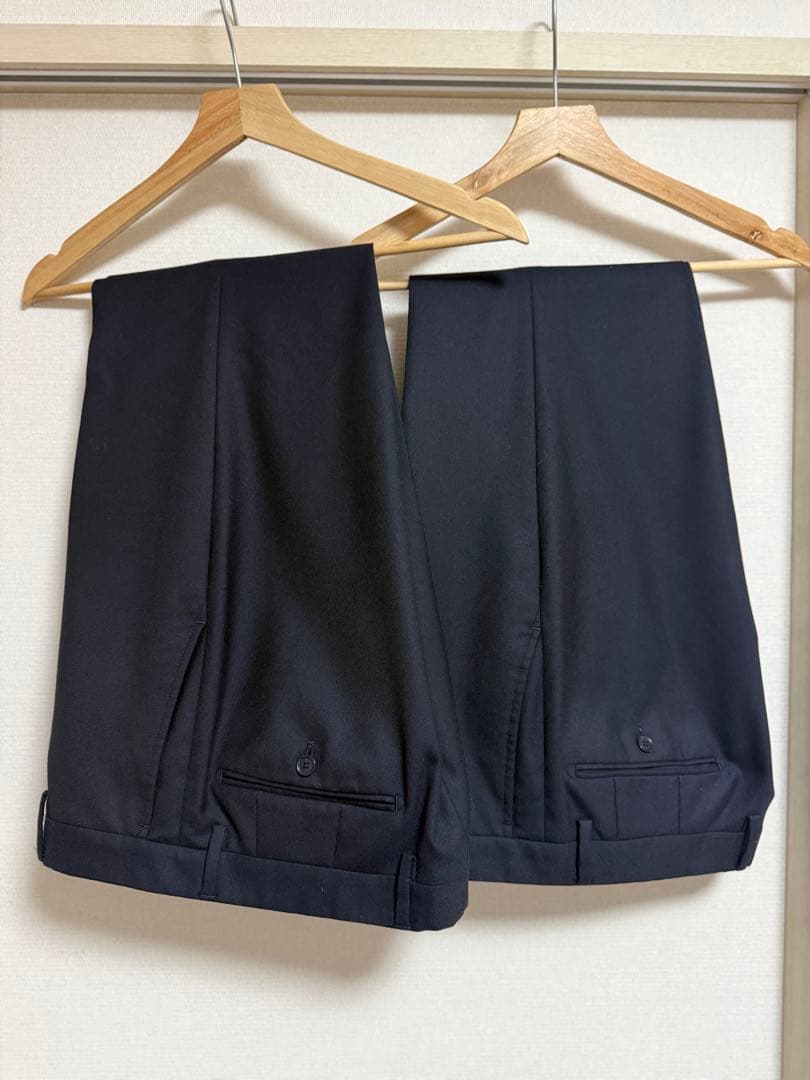 グリーンレーベルリラクシング スーツ ネイビー　2パンツ　48