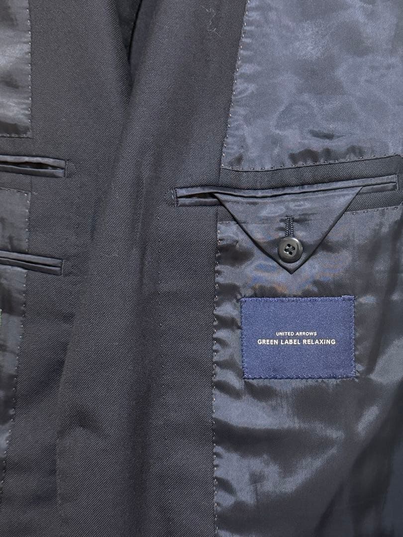 グリーンレーベルリラクシング スーツ ネイビー　2パンツ　48