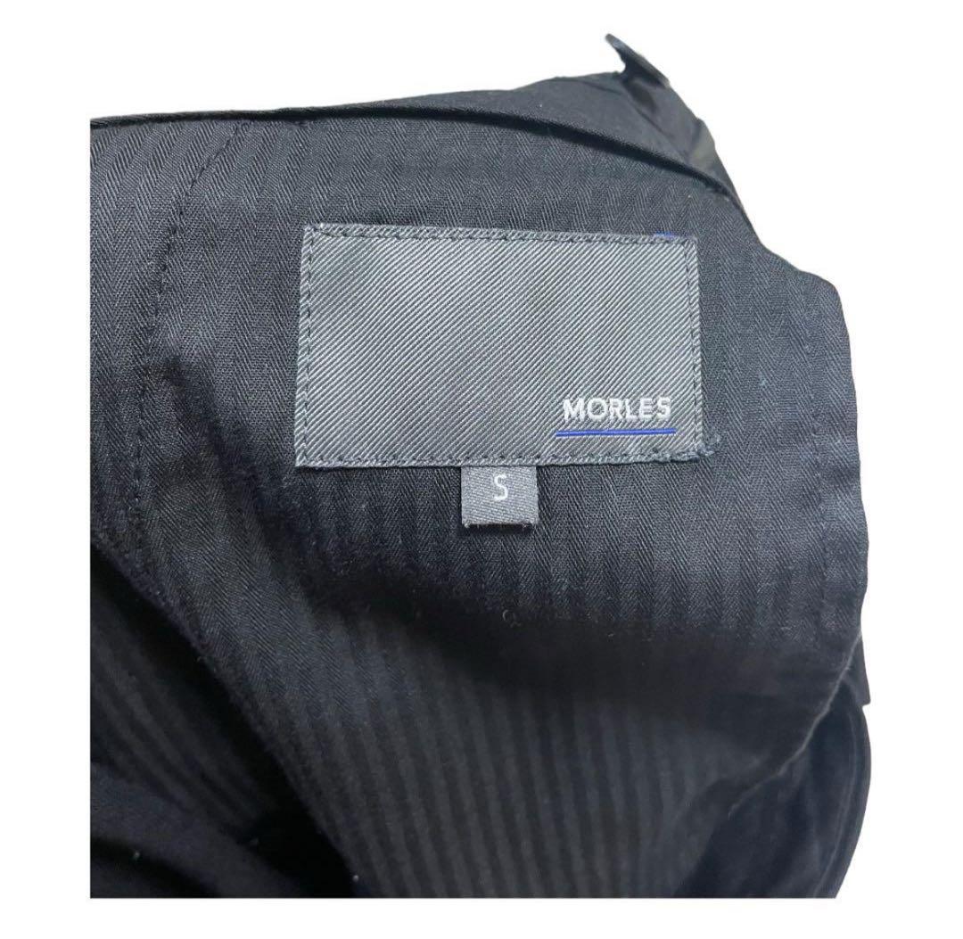 MORLES ピークドラペル ダブルセットアップ スーツ M/S ブラック