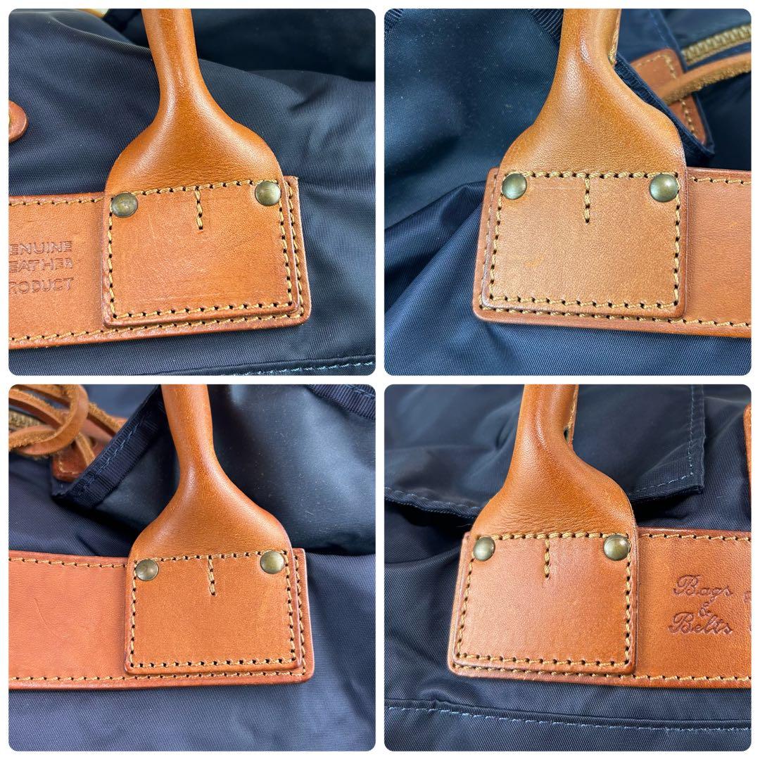 ✨極美品 Felisi フェリージ P3/6 ボストンバッグ 2WAY ネイビー