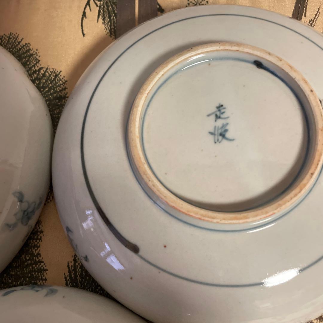 初夏　再　お値下げ　佐藤走破　錦手　銘々皿