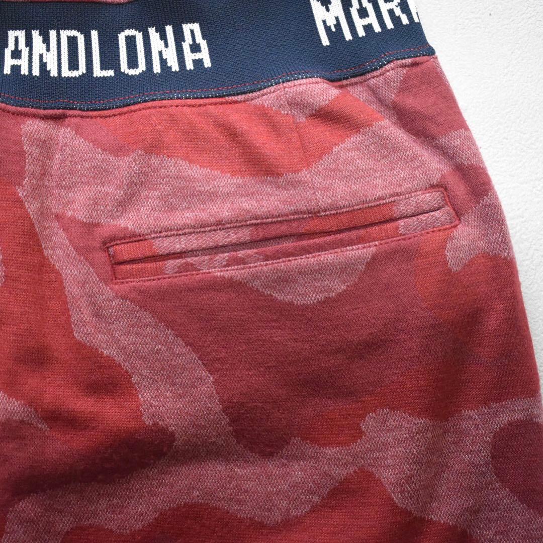 MARK & LONA スウェットスカート 36 カモフラ スカル柄 ロゴリブ