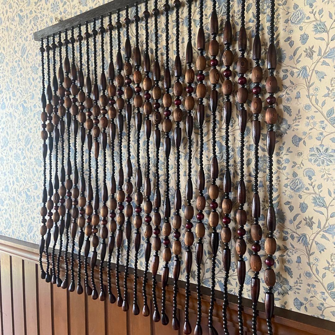 昭和レトロ　珠のれん　暖簾　当時物　アンティーク