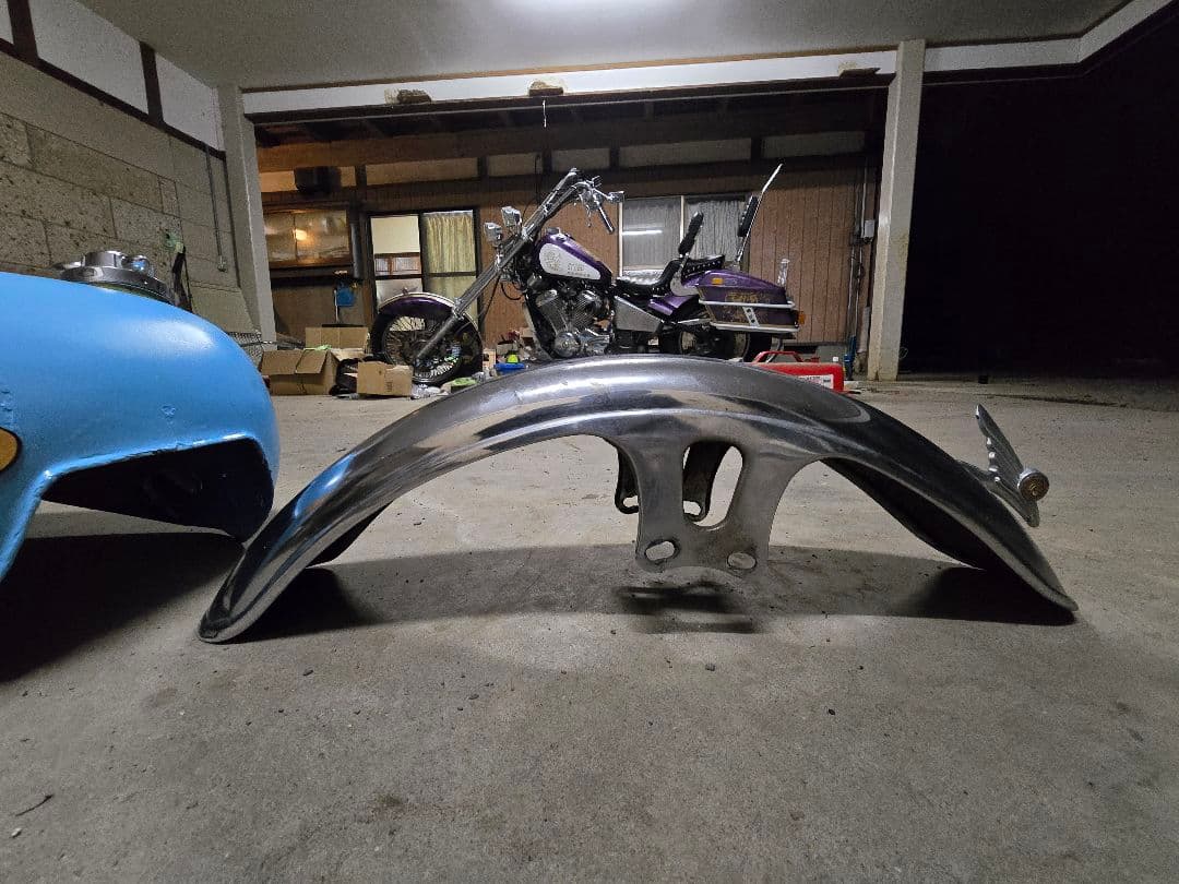 スティード400 ワンオフ外装一式 社外タンク 社外フェンダー