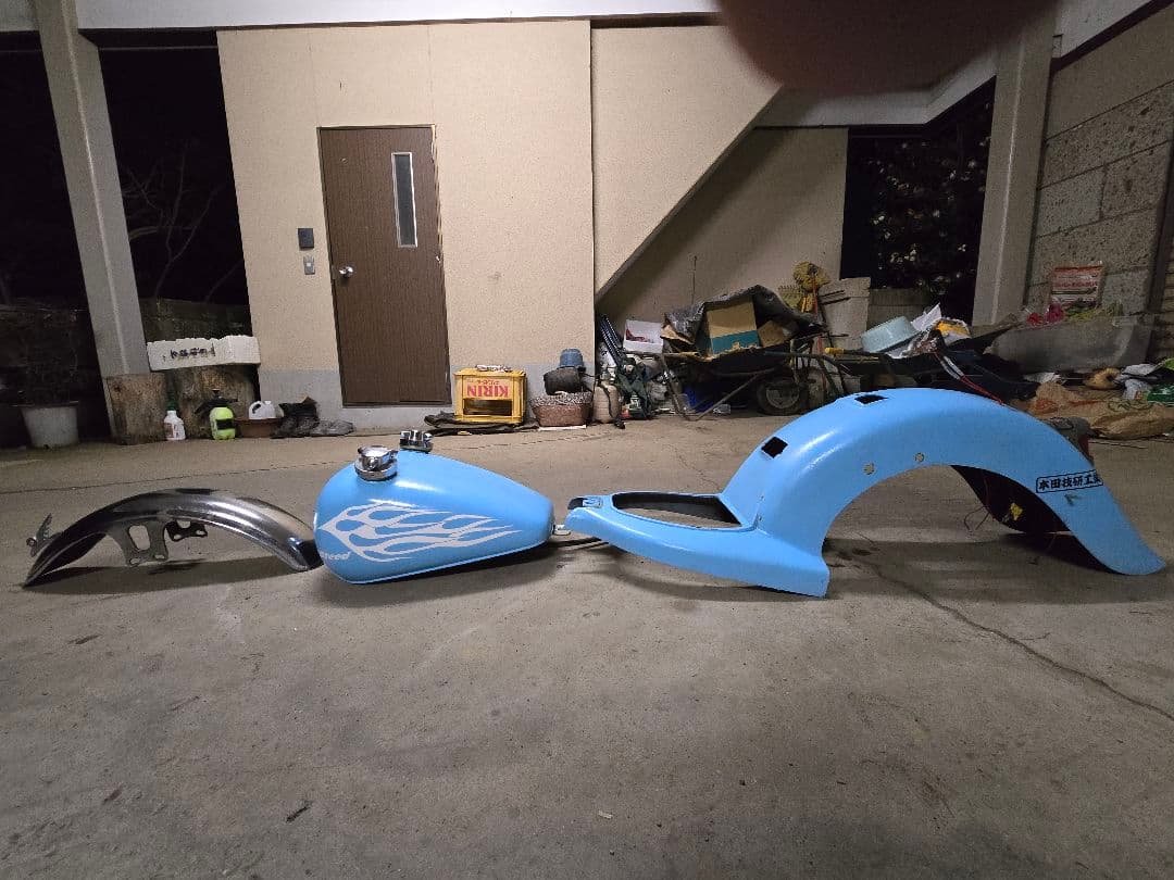 スティード400 ワンオフ外装一式 社外タンク 社外フェンダー