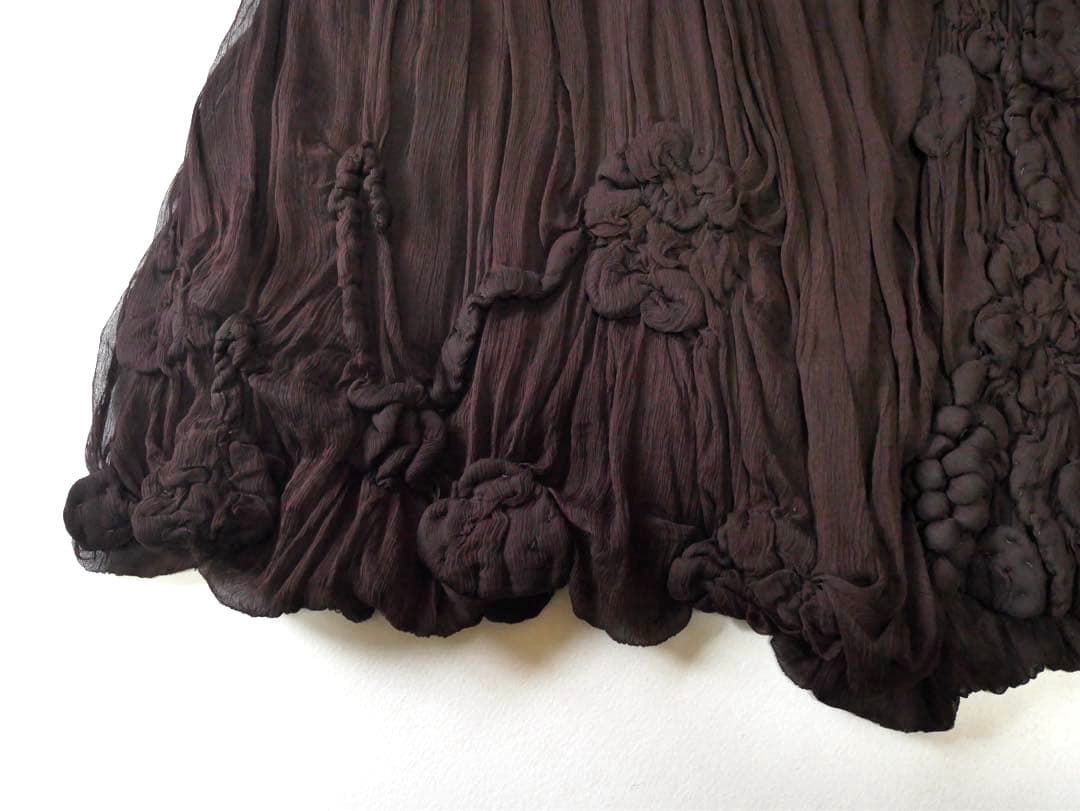 ジャンポールゴルチェ シルクシフォン スカート 40