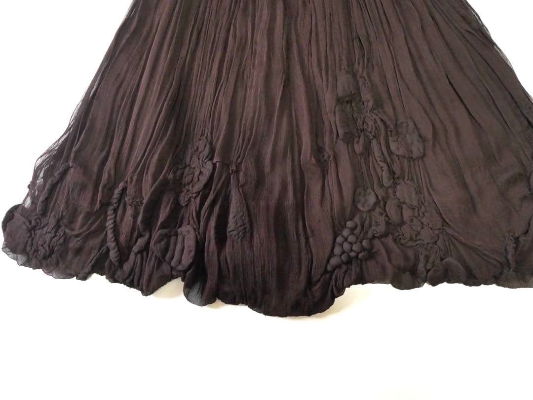 ジャンポールゴルチェ シルクシフォン スカート 40