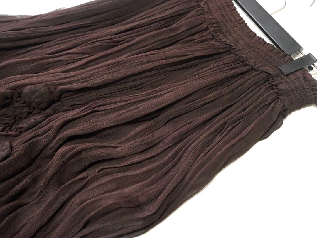 ジャンポールゴルチェ シルクシフォン スカート 40