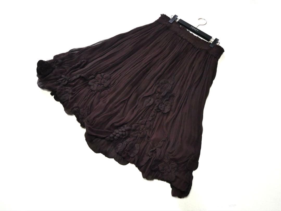 ジャンポールゴルチェ シルクシフォン スカート 40