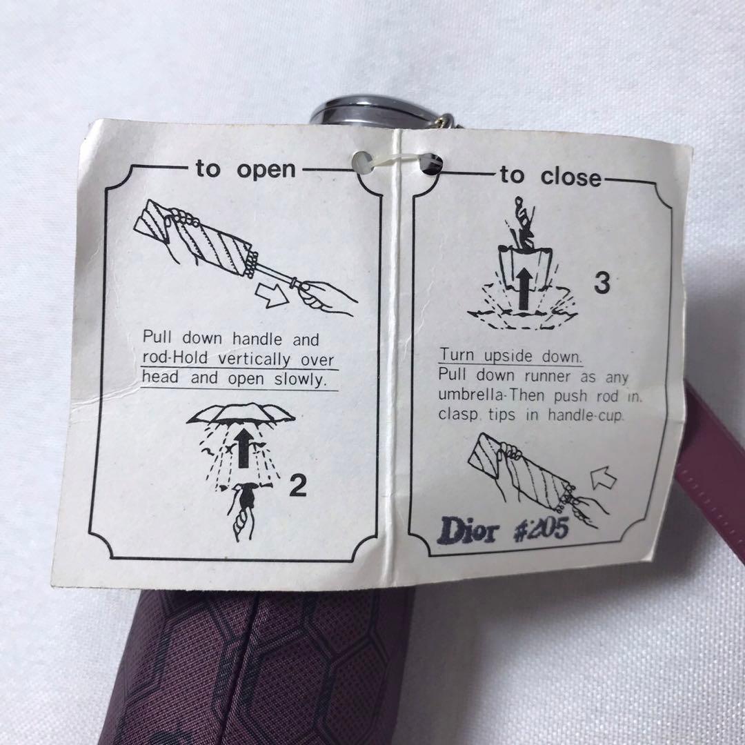 【未使用】Christian Dior クリスチャンディオール 折りたたみ傘