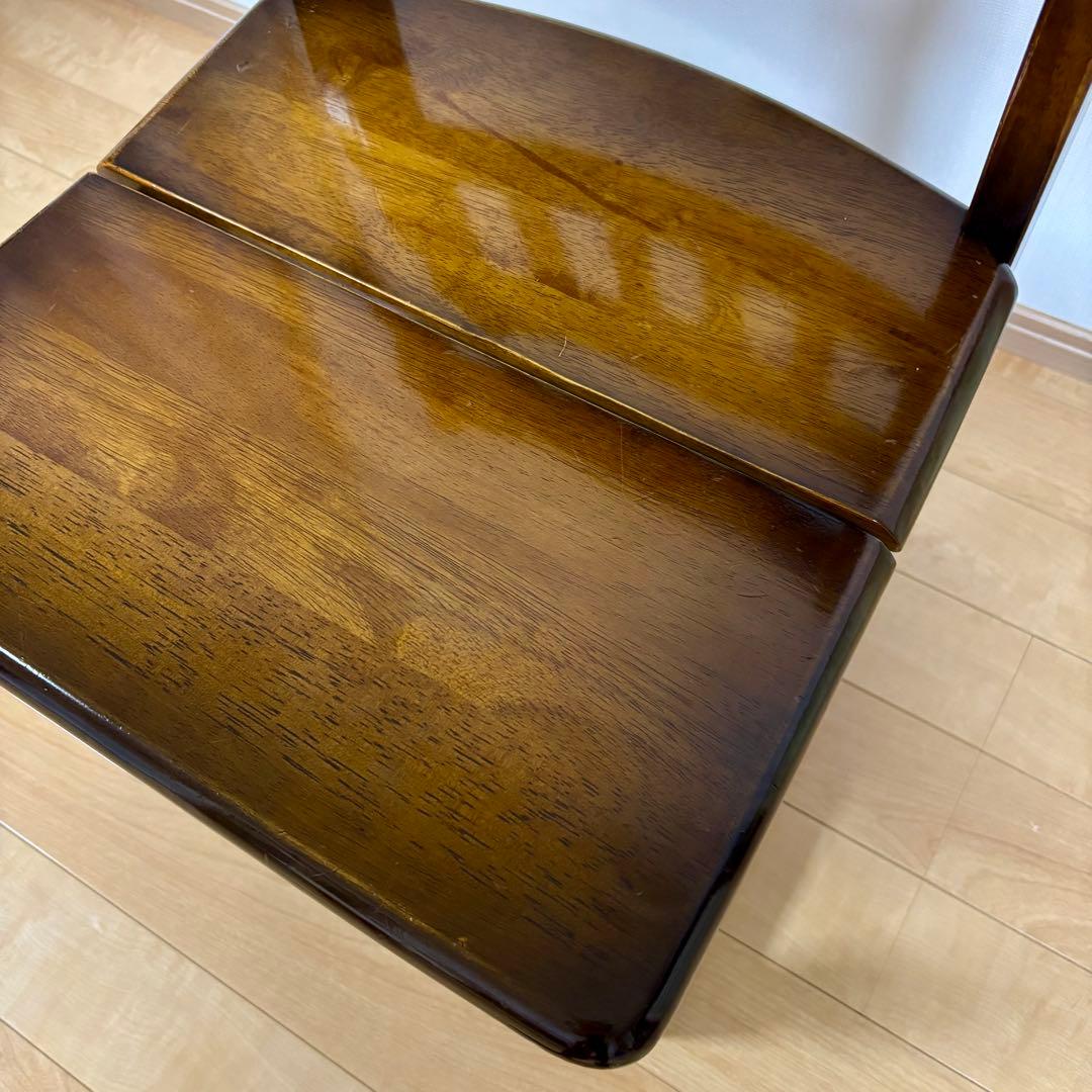 ナガノインテリア 天然木 椅子 ハートマーク ダイニングチェア