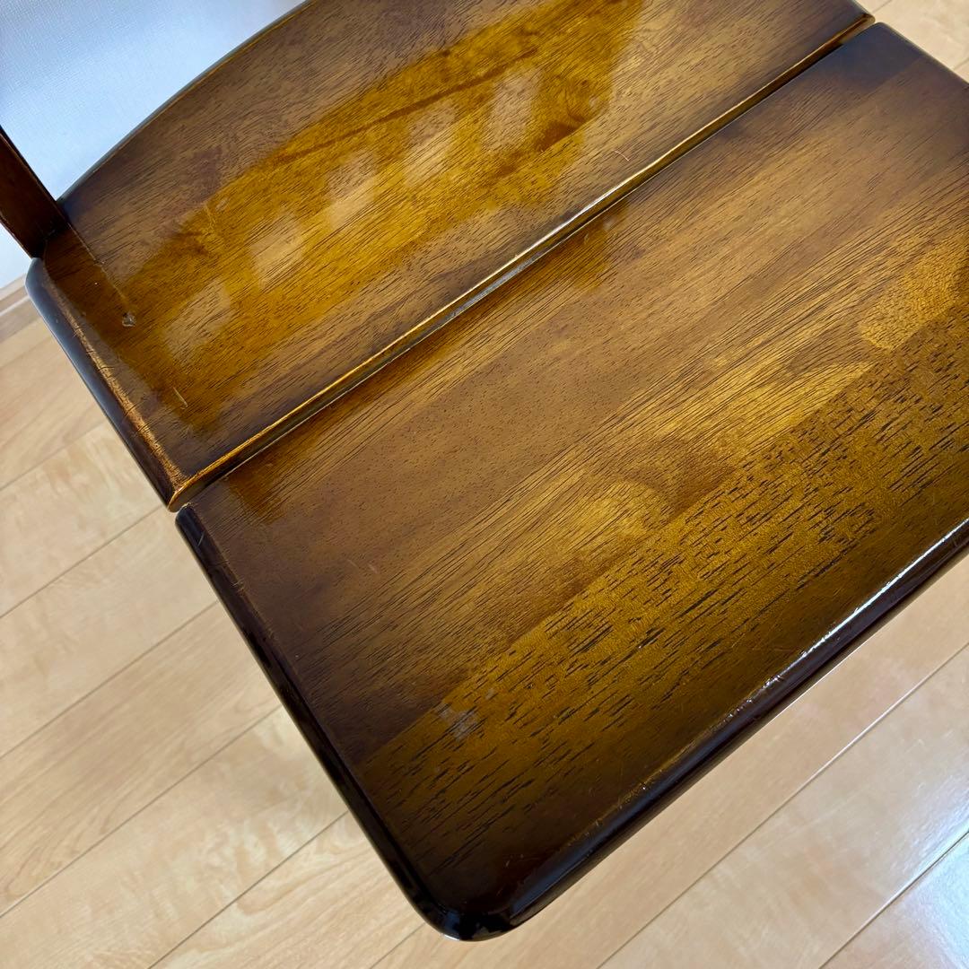 ナガノインテリア 天然木 椅子 ハートマーク ダイニングチェア