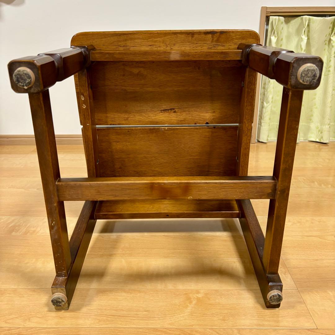 ナガノインテリア 天然木 椅子 ハートマーク ダイニングチェア