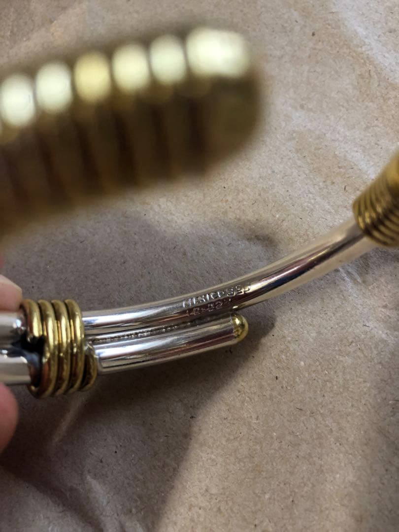 お*し様 メキシコ製 vintage 925 シルバーバングル メキシカンジュエ