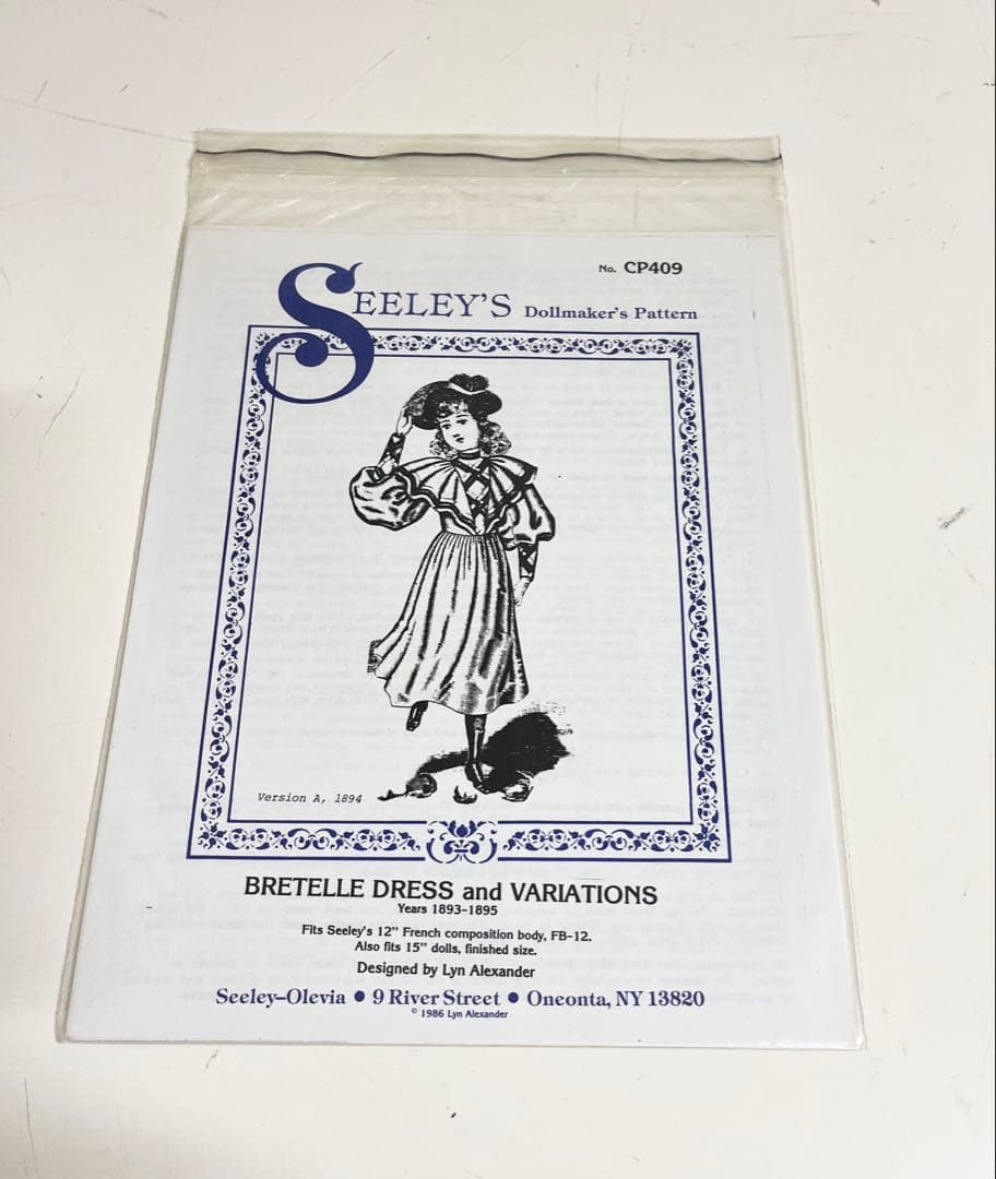 ドールドレス 洋服 型紙 パターン13点セット ビスクドール