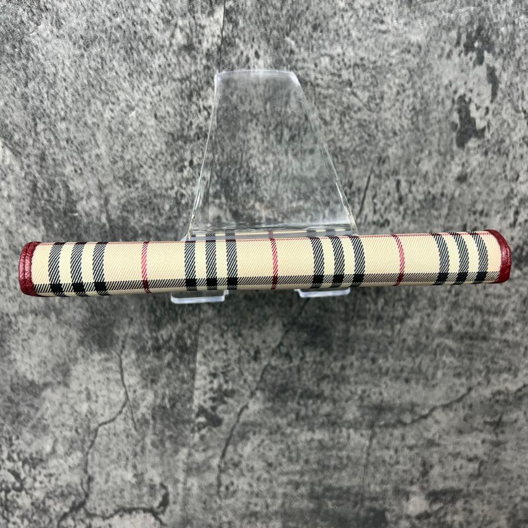BURBERRY ノバチェック キャンバス×レザー 長財布