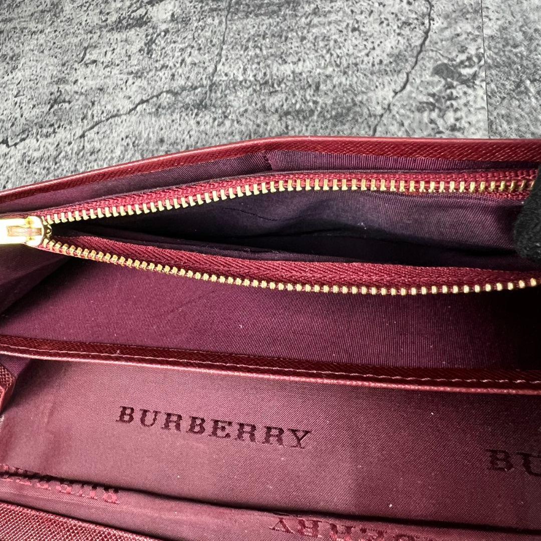 BURBERRY ノバチェック キャンバス×レザー 長財布