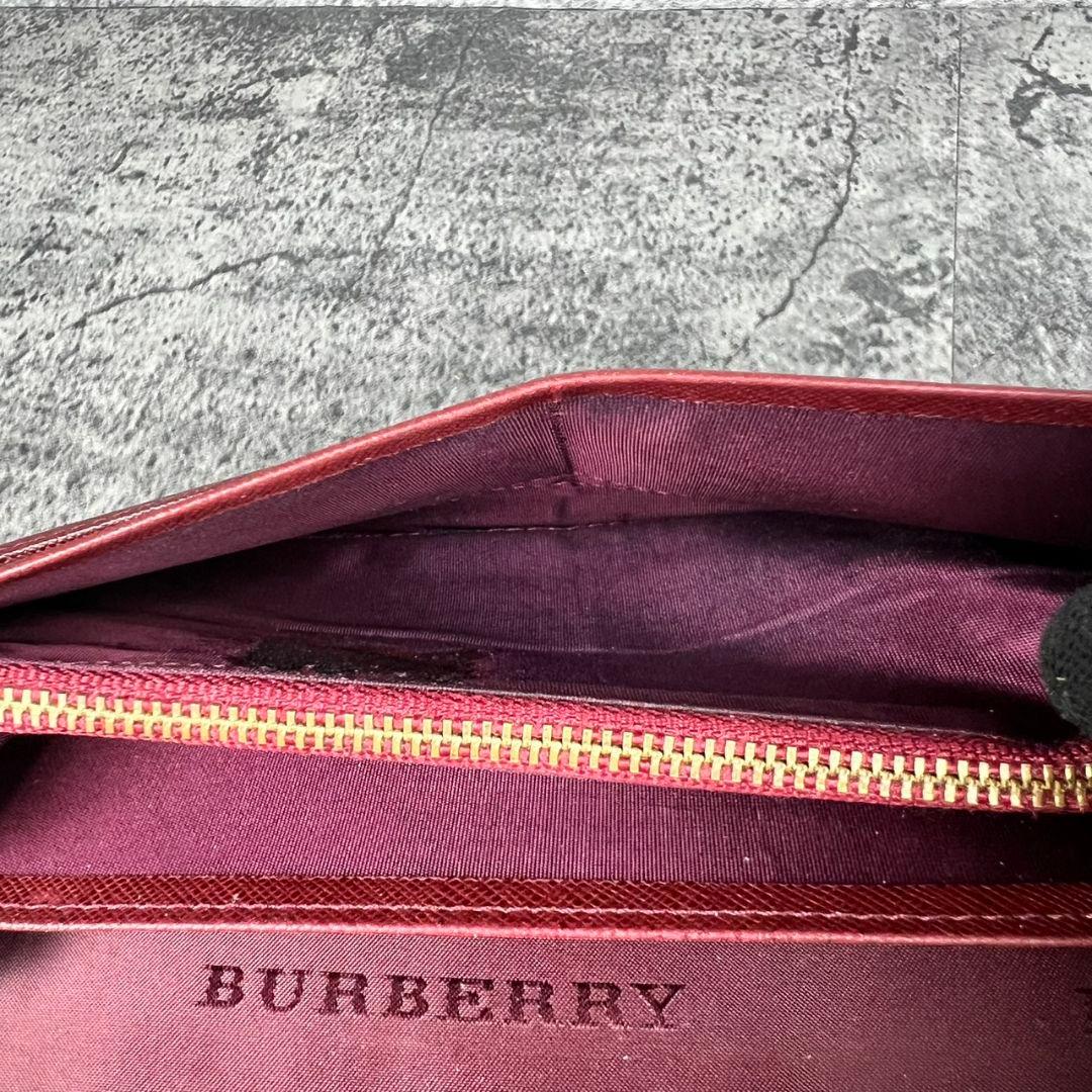BURBERRY ノバチェック キャンバス×レザー 長財布