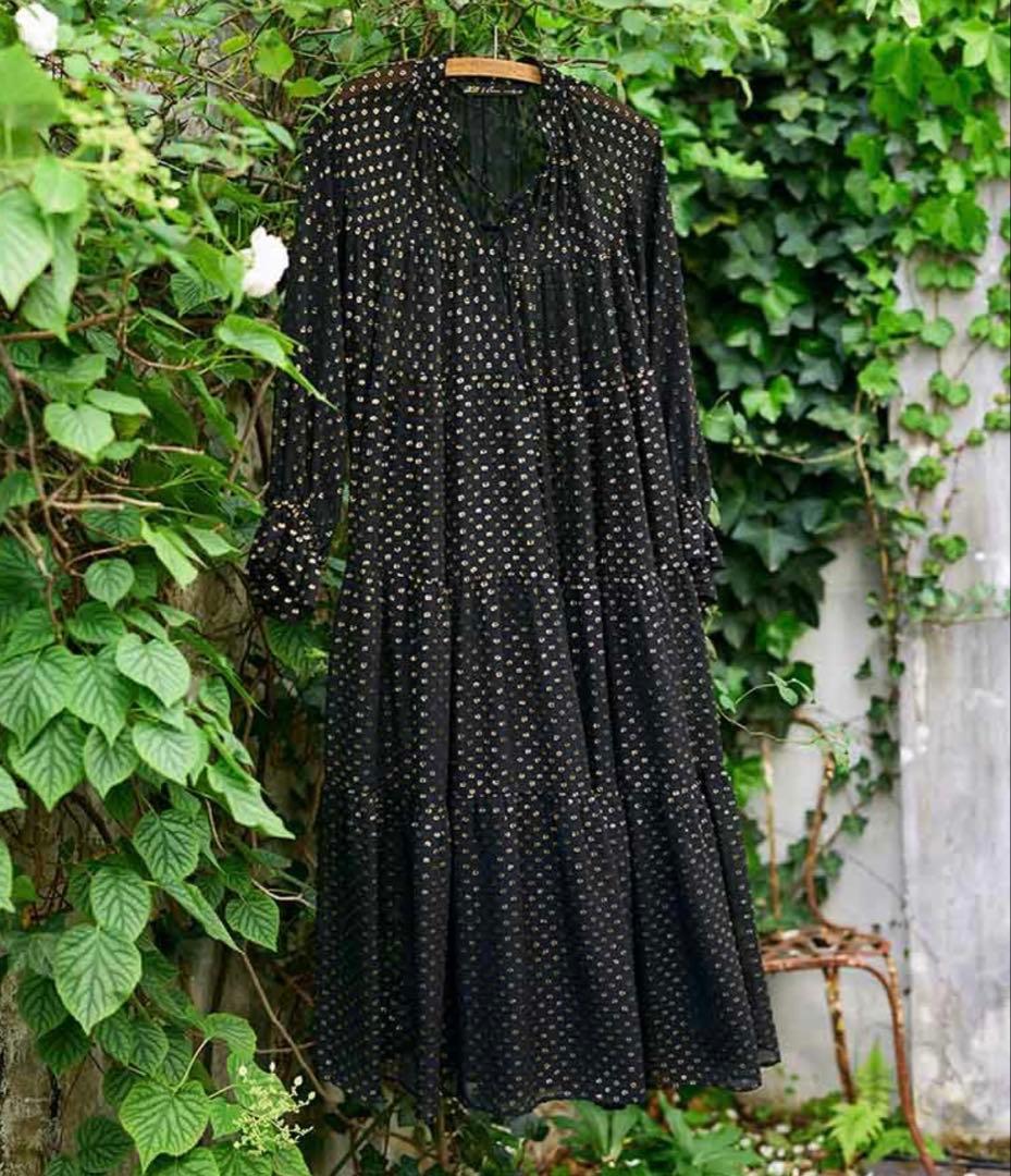 nakiusagi✨CLOTH&CROSS ドットジャガードティアード