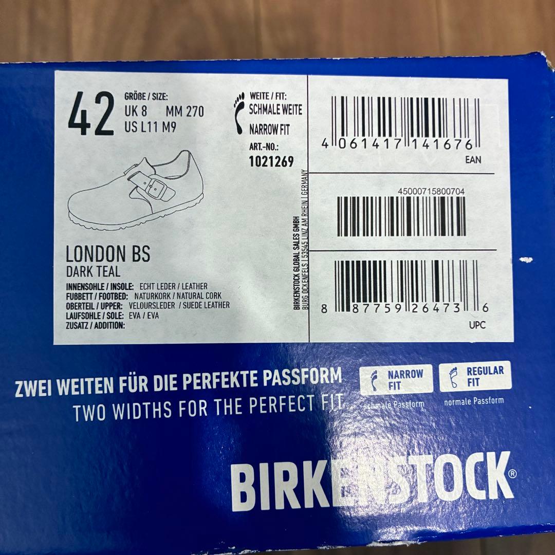 新品未使用 ビルケンシュトック ロンドン ダークティール 42サイズ