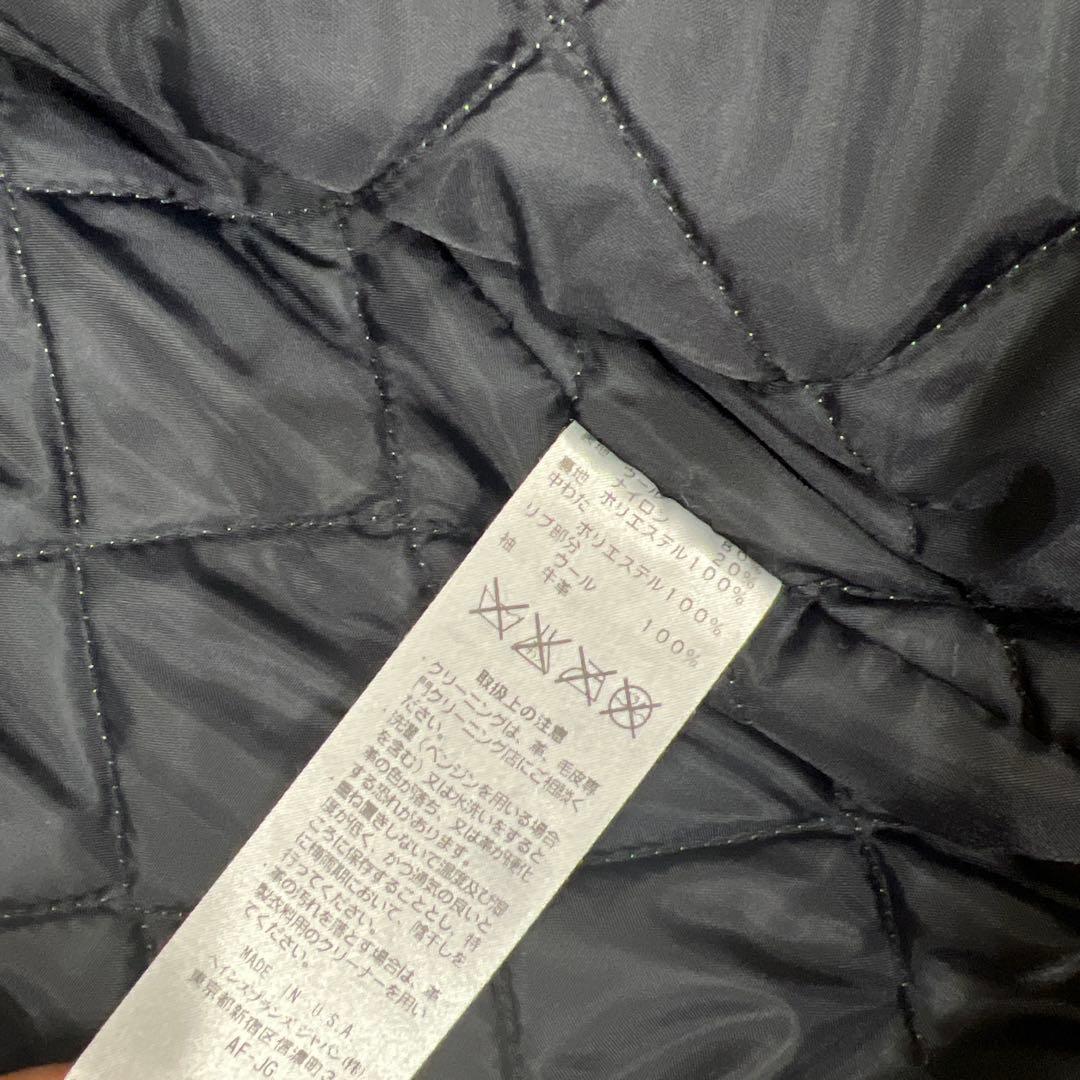 Champion スタジャン ブラック/ホワイト Lウール➕牛革