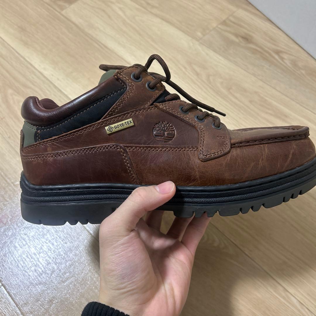 timberland moc toe gtx brown ブラウン