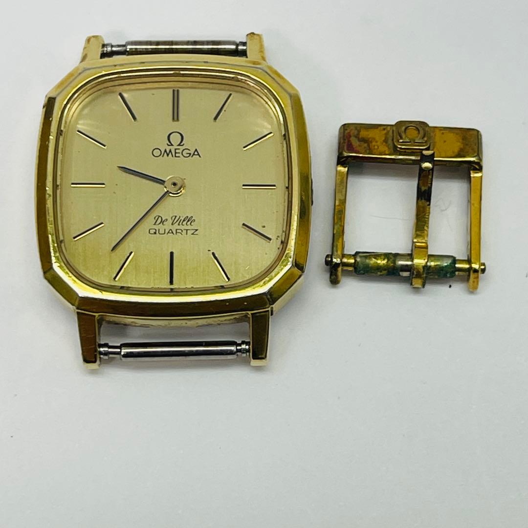 オメガ デビル ゴールドウォッチ スクエア 希少 腕時計 レディース 【不働】