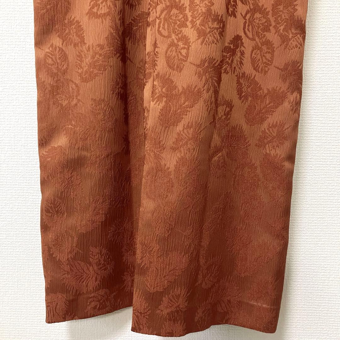 美品　人気　エメ　チュールブラウス付きジャカードIラインパーティードレス　L