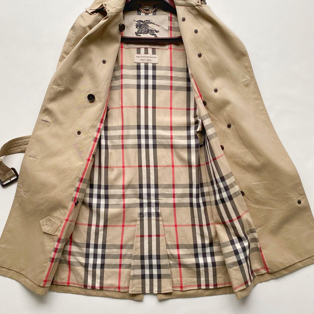 バーバリー　ウエストミンスターロング　UK12 カシミヤライナー　正規