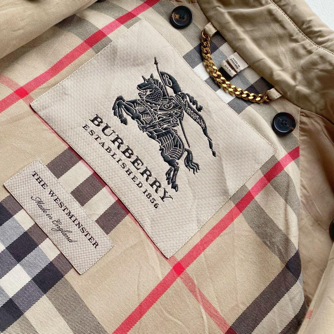 バーバリー　ウエストミンスターロング　UK12 カシミヤライナー　正規