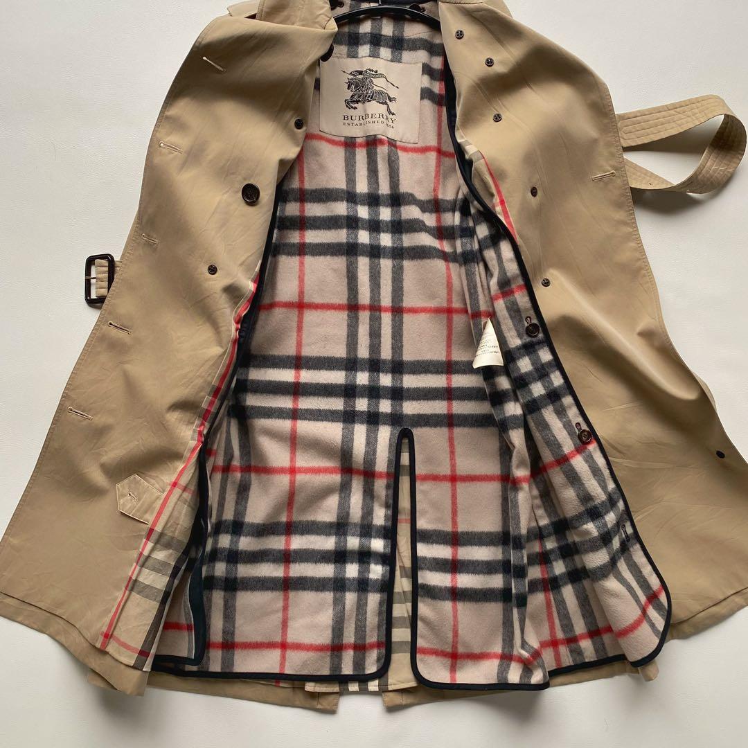 バーバリー　ウエストミンスターロング　UK12 カシミヤライナー　正規