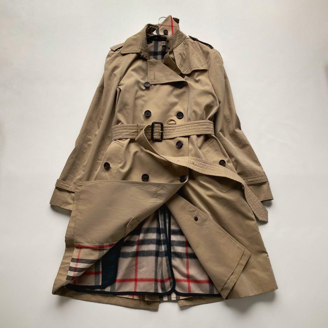 バーバリー　ウエストミンスターロング　UK12 カシミヤライナー　正規