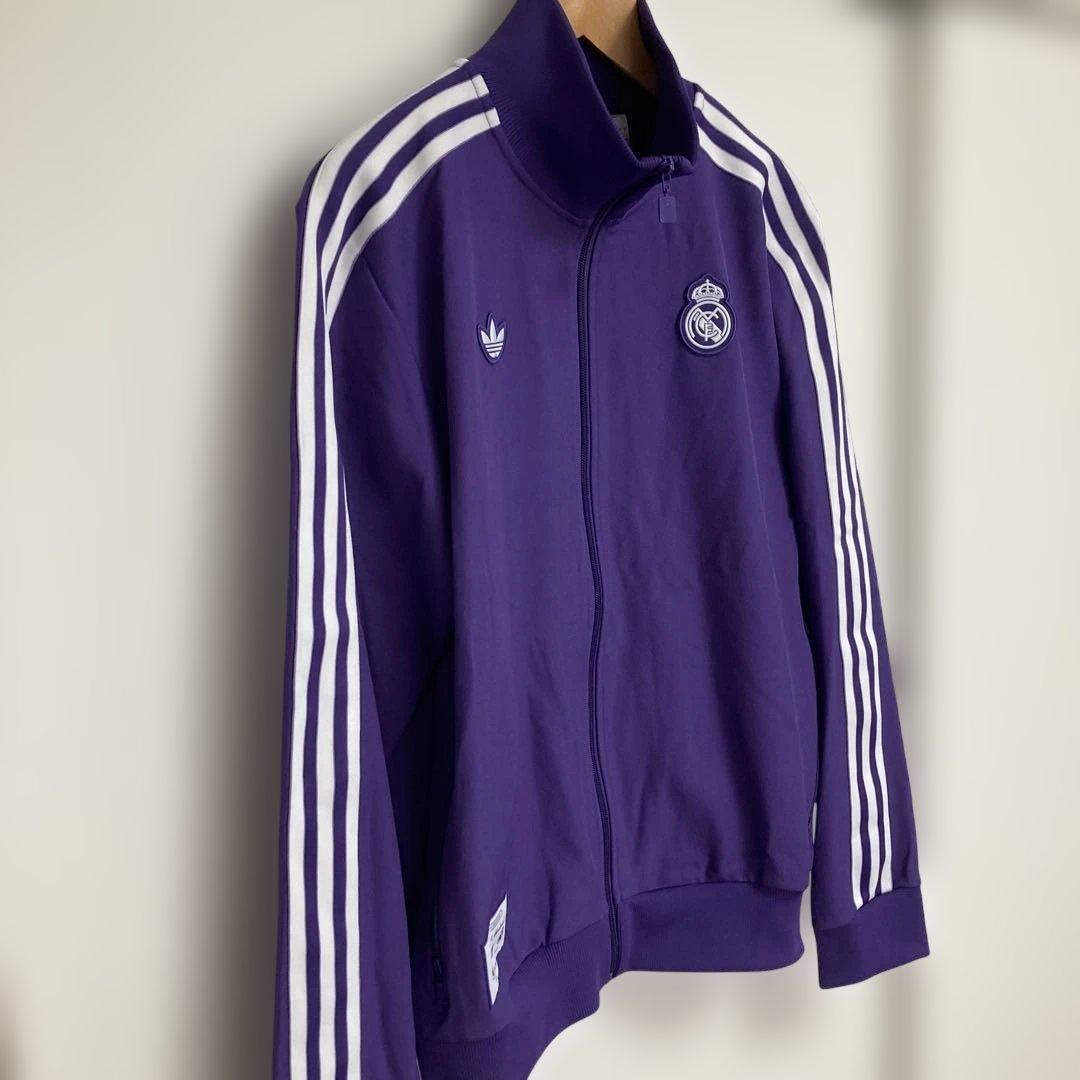 新品未使用タグ付き人気カラーadidas×RealマドリードトラックジャケットL
