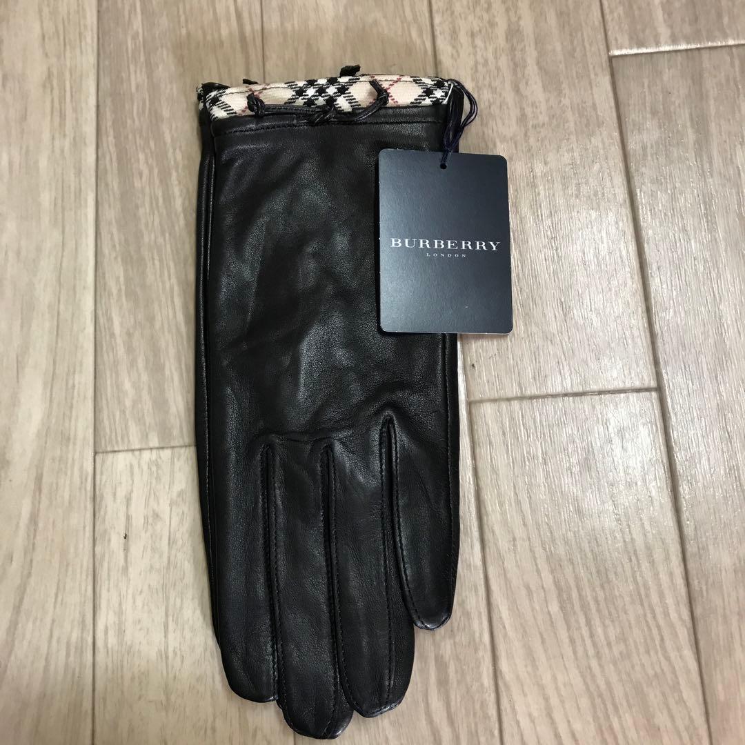 バーバリー革手袋お年玉値下げ❣️