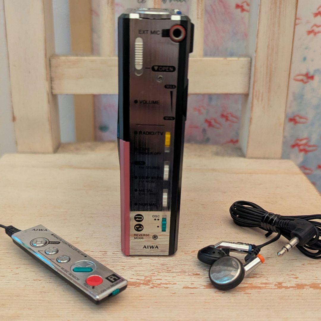 【ジャンク品】AIWA カセットプレーヤー カセットボーイ HS-J8