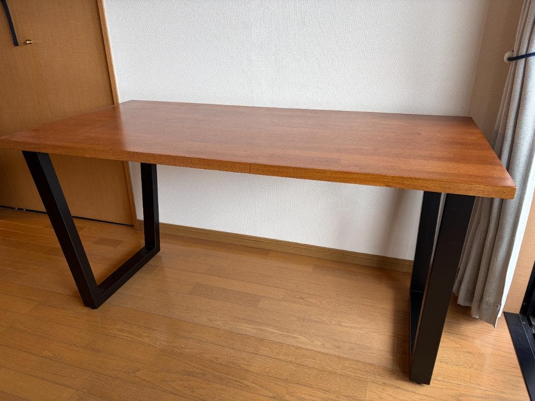 【美品】KANADEMONO THE TABLE ラバーウッドブラウン