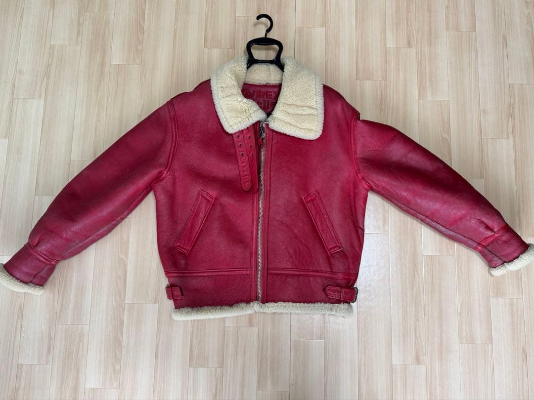 AVIREX アヴィレックス　 L フライトジャケット　B-3 レッド赤