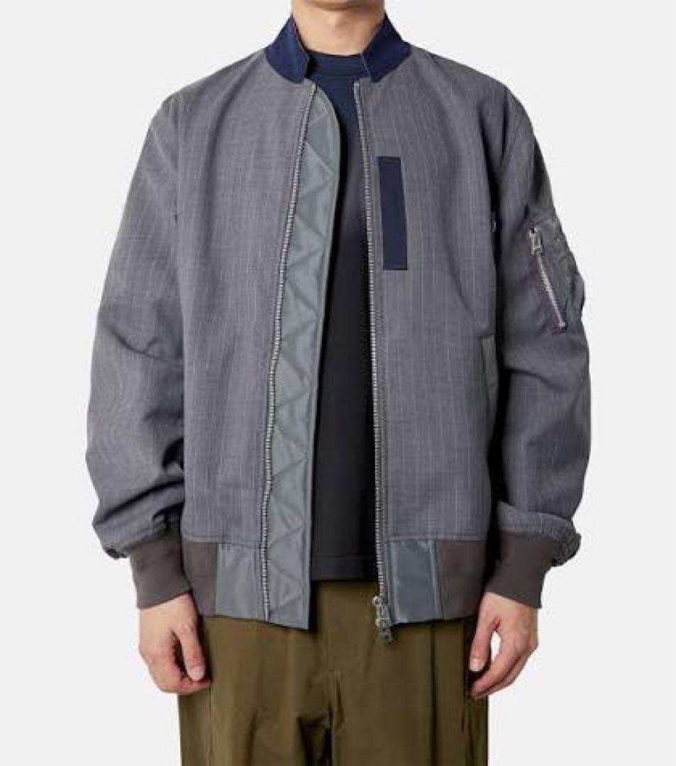 ジャケット・アウター sacai stripe blouson 24-03339M