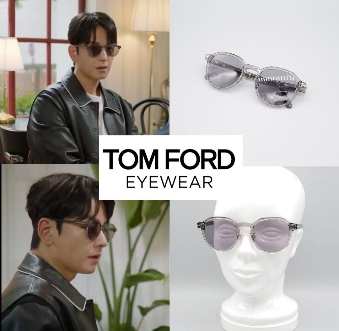 希少K番トムフォードtf974kサングラス眼鏡クリア薄レンズ箱ftロンハーマン等