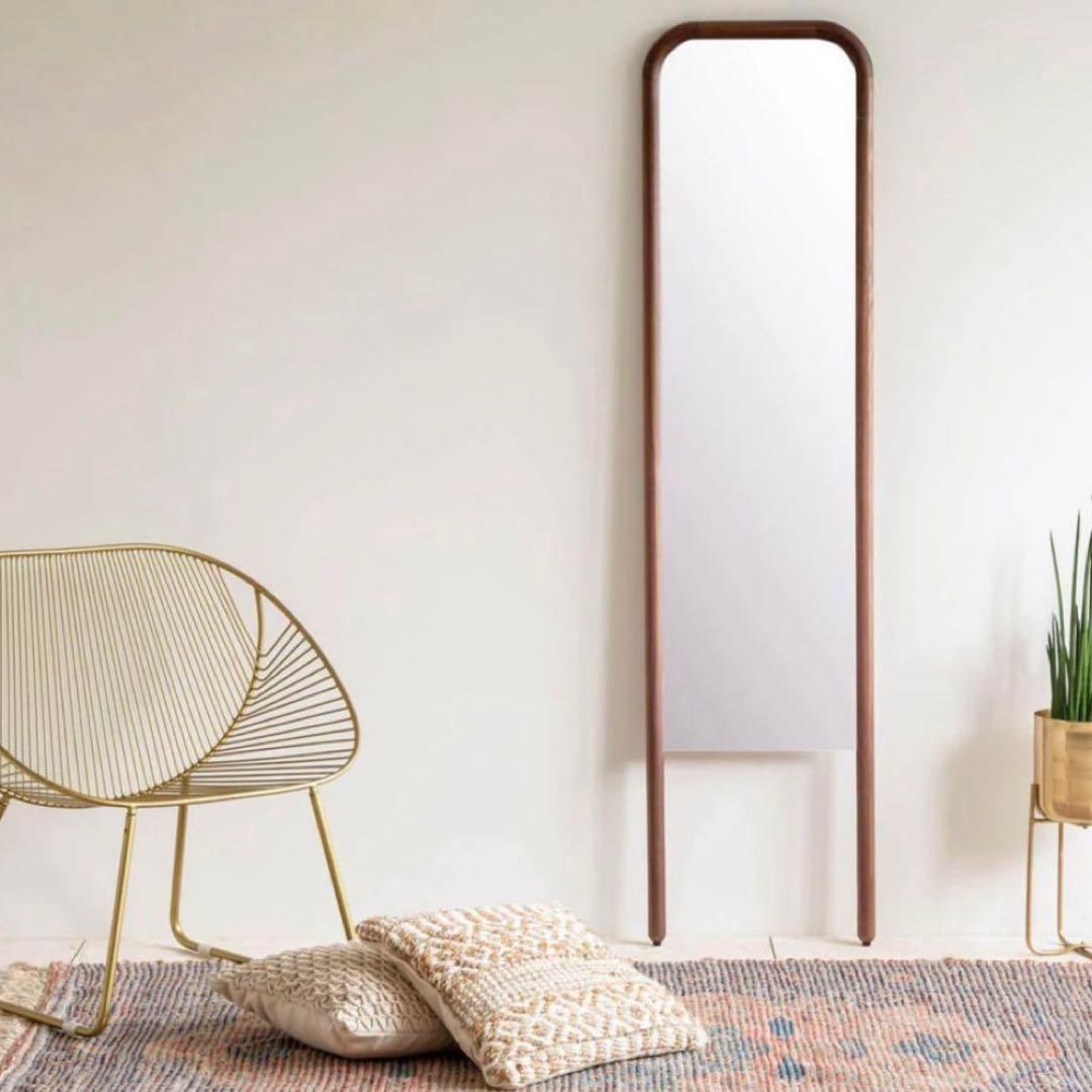 関家具 スタンドミラー 姿見 ウォールナット 新品 定価28600