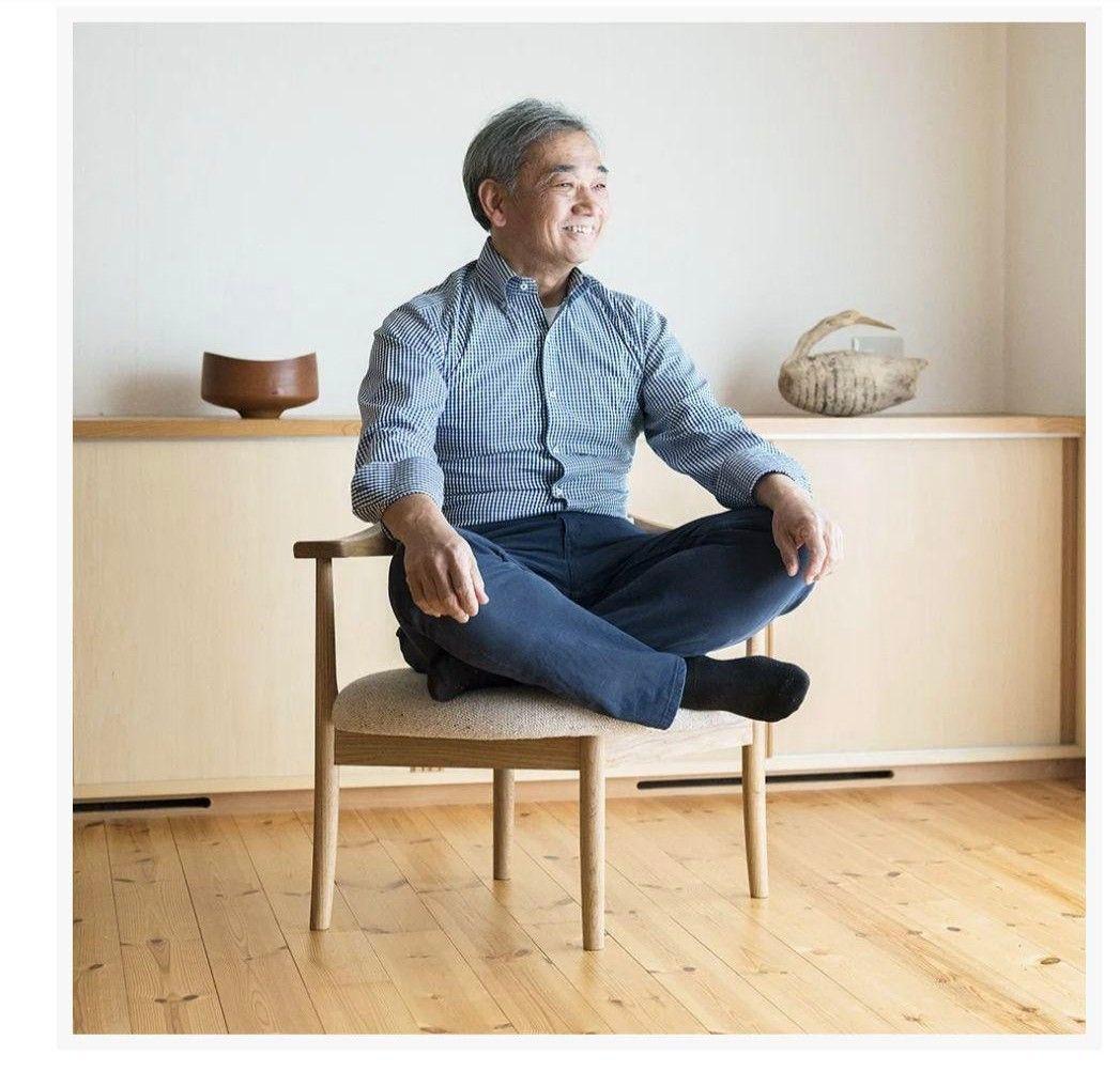 男の椅子　名作椅子　秋岡芳夫　あぐらのかける椅子　低座椅子　希少　モノ・モノ