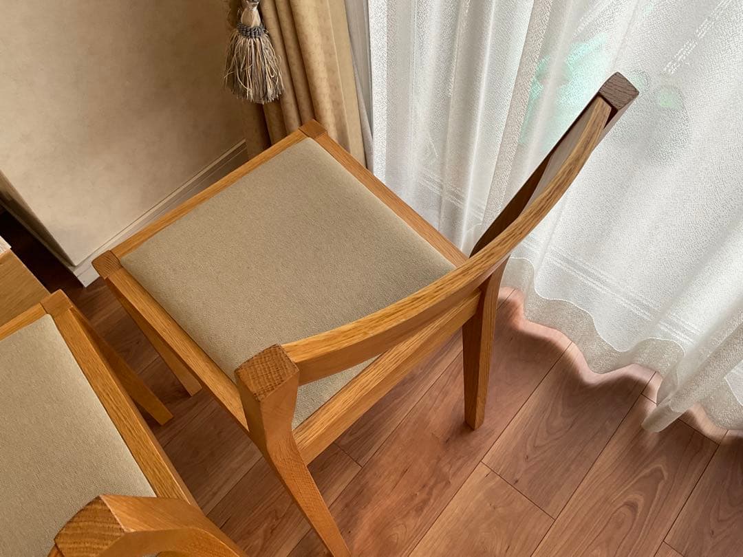無印良品オーク材椅子2脚セット
