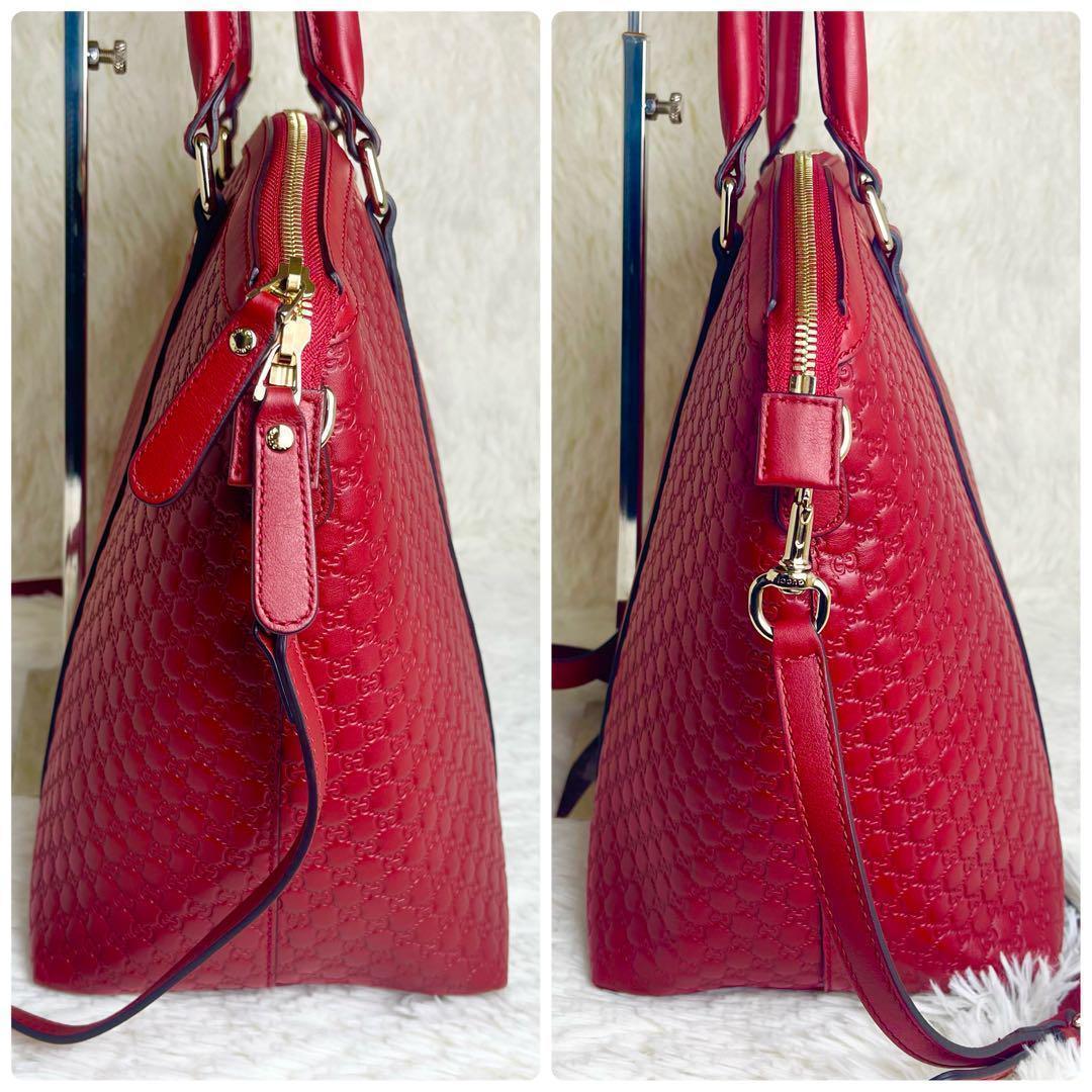 【未使用級】グッチ マイクログッチシマ 2WAYハンドバッグショルダーバッグ