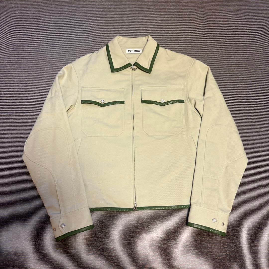 ジャケット・アウター TTT MSW Wool Leather Piping Jacket Mint