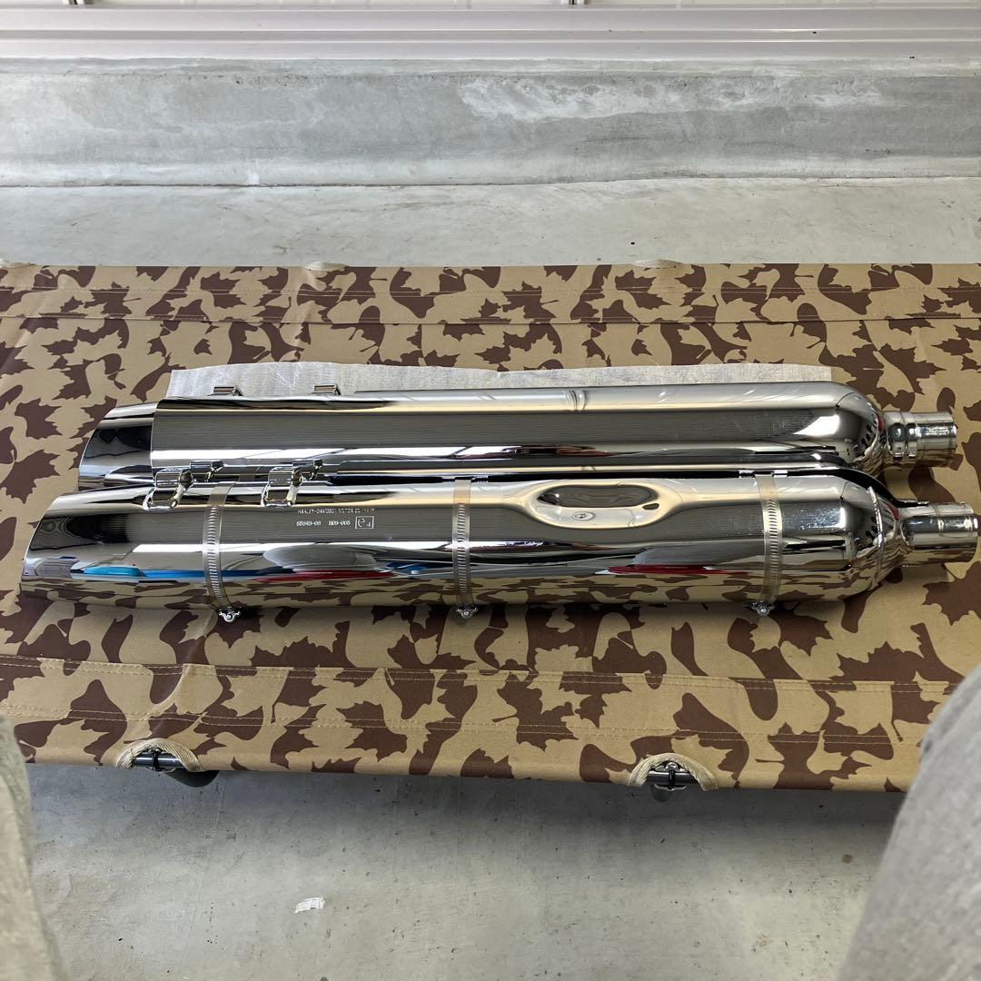 大特価‼️Harley-純正cvoステンレスマフラー65949-09 2匿名配送