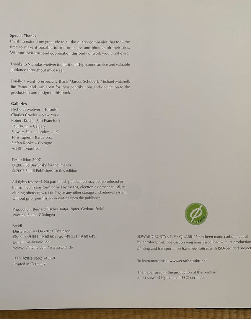 QUARRIES EDWARD BURTYNSKY 洋書　写真集