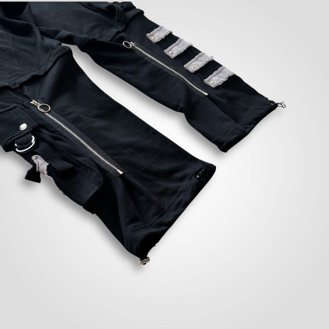 1664◆Gamchuガムチュ 赴くままに分解分離スウェットカーゴパンツ